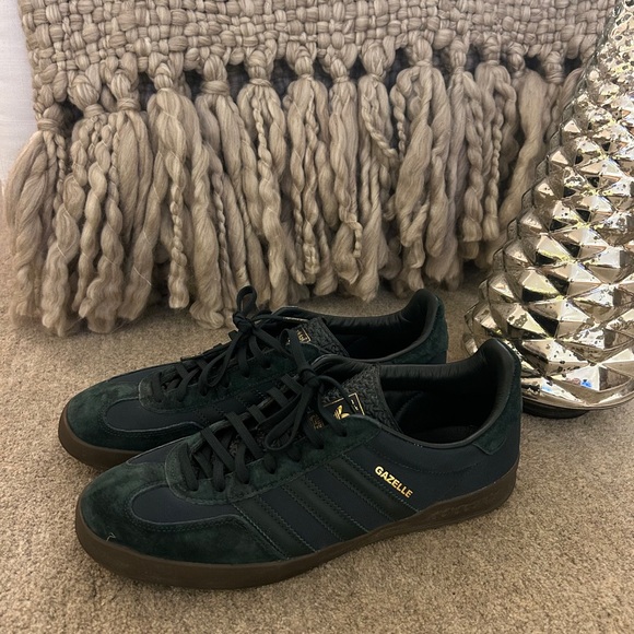 Adidas Gazelle Indoor Shadow Sneaker - Green Gum - Size Men’s 11 - Picture 4 of 13